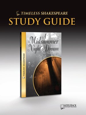 cover image of A Midsummer Night's Dream Study Guide